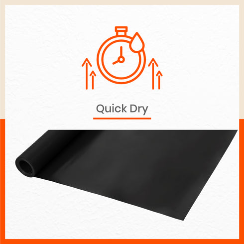 Vega Multipurpose Diamond Texture Shelf Liner | Black ( 45cm X 150cm 380 GSM Pack of 3 )